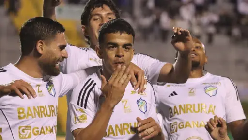 Celebración de Omar Duarte ante Guastatoya - Alex Meoño