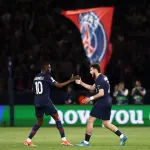 Celebración del PSG ante el Bayern Múnich - Champions League