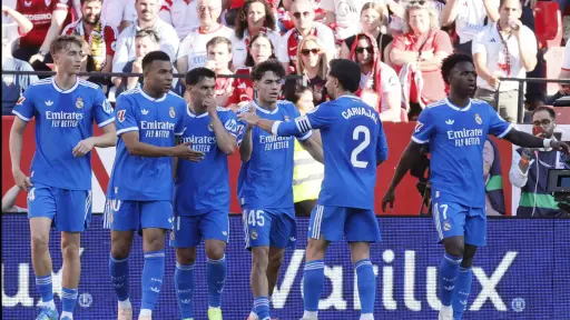 Celebración del Real Madrid ante el Sevilla - EFE