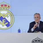Florentino Pérez, presidente del Real Madrid en conferencia de prensa - EFE