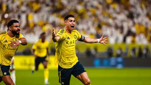 Celebración de Cristiano Ronaldo con el Al Nassr - Al Nassr