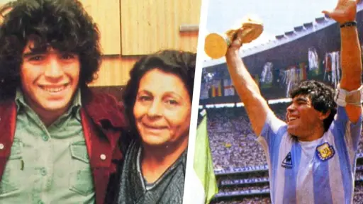 Diego Maradona y doña 