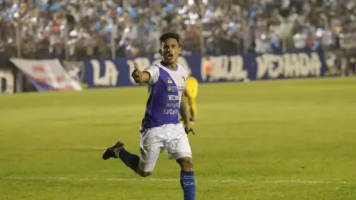 Andrés Lezcano celebra su gol ante Chichicasteco - CSD Suchitepéquez