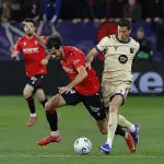 Acción entre Osasuna y Barcelona en El Sadar 