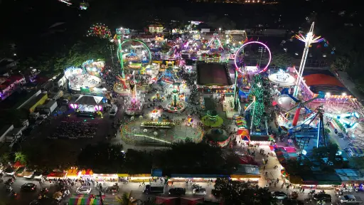 El campo de la Feria de Amatitlán luce sus mejores galas. ,Municipalidad de Amatitlán.