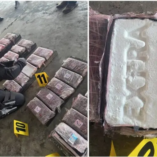 La droga estaba oculta en un contenedor. ,PNC
