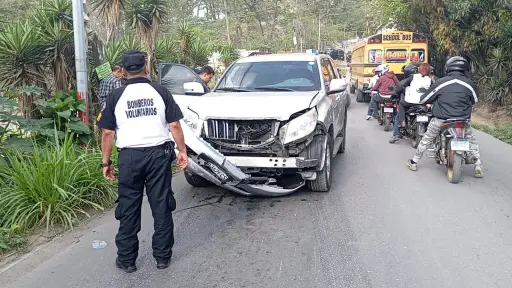 Área donde ocurrió el ataque armado contra la concejal de Chinautla. ,Bomberos Voluntarios