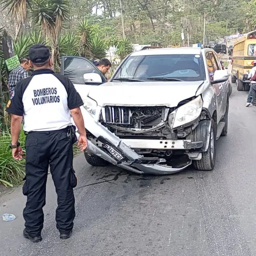 Área donde ocurrió el ataque armado contra la concejal de Chinautla. ,Bomberos Voluntarios