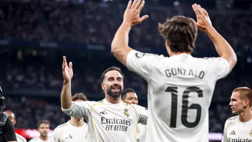 Celebración del Real Madrid ante el Athletic Club - Real Madrid