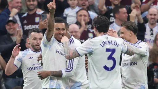 Morgan Rodgers celebra su gol en la final de la Europa League - EFE
