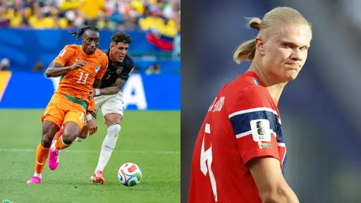 Diomandé vs Haaland, estandartes de marfileños y noruegos por una clasificación histórica ,