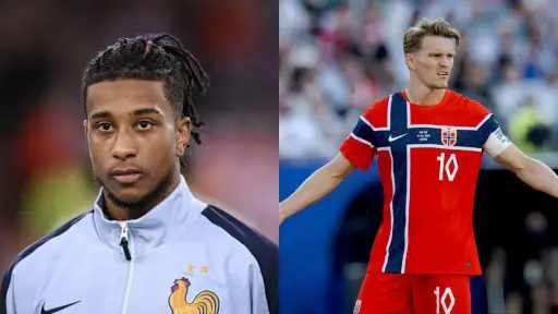 Duelo entre Francia y Noruega ,