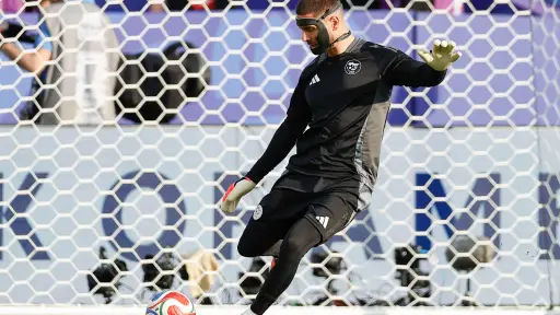 Luka Zidane arquero de Argelia ,Foto EFE