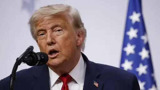 Donald Trump en conferencia de prensa final de la cumbre del G7 ,EFE