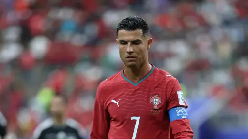 Cristiano Ronaldo en el partido entre Portugal y RD Congo - EFE