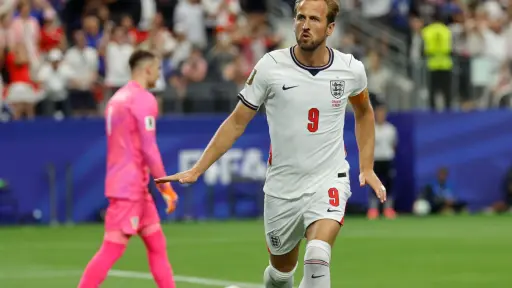 Harry Kane anotó en el debut y victoria de Inglaterra en el Mundial 2026 ante Croacia. ,EFE