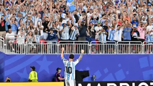 Festejo de Lionel Messi en Mundial 2026