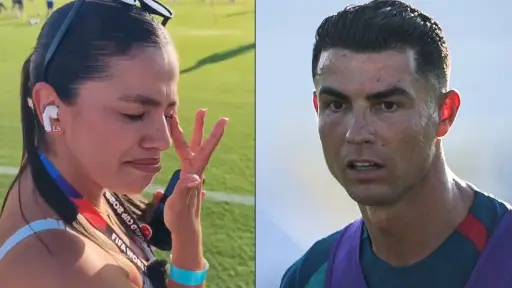 Periodista queda en shock tras recibir saludo de Cristiano Ronaldo. ,Redes sociales.
