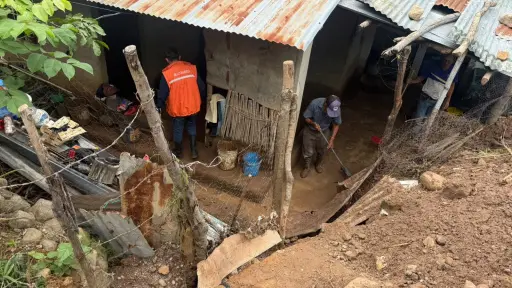 Personal de Conred hizo una evaluación de daños a causa de las lluvias en Jutiapa. ,Conred.