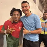 Imagen de archivo cuando el streamer Speed conoció a Cristiano Ronaldo en junio del 2023 - iShowSpeed