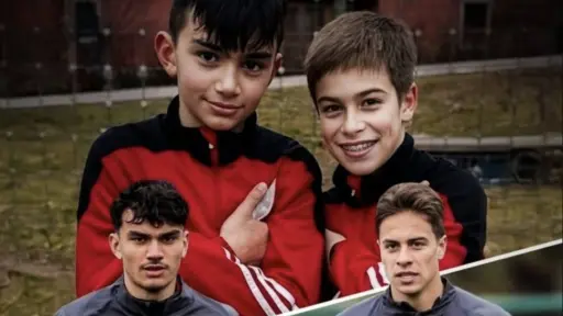 Can Uzun y Kenan Y1ld1z, la historia de amistad que llegó hasta la Copa del Mundo. ,Redes sociales.