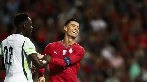 Cristiano Ronaldo en el partido amistoso entre Portugal y Nigeria - EFE