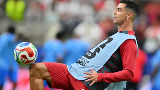 Cristiano Ronaldo tuvo un amargo debut con Portugal en el Mundial 2026 ,EFE
