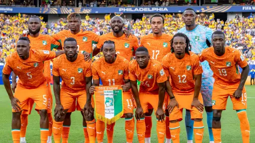 Once titular de Costa de Marfil en el partido ante Ecuador - X @equipenatciv