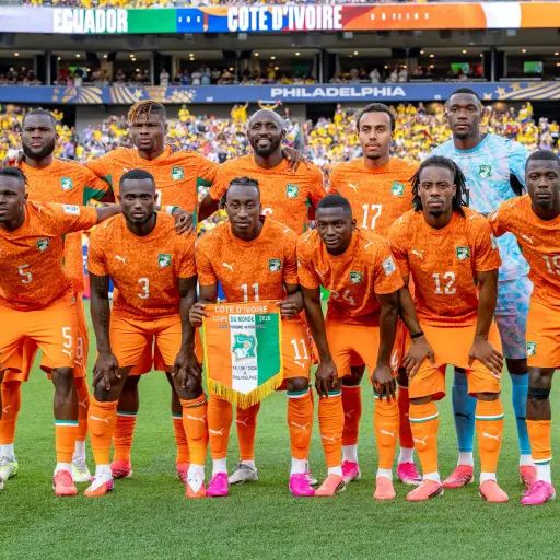 Once titular de Costa de Marfil en el partido ante Ecuador - X @equipenatciv