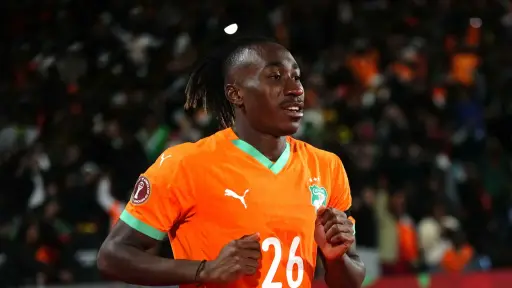 La joven estrella de Costa de Marfil Yan Diomande. ,FIFA