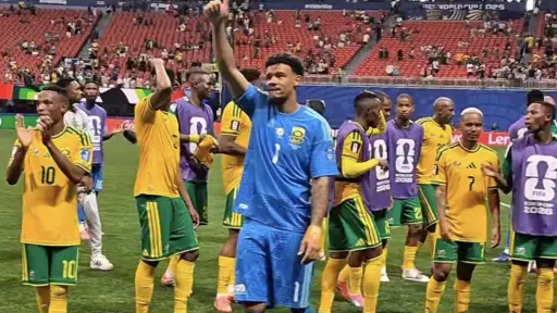 South African Football Association. ,Captura de pantalla video de Instagram.
