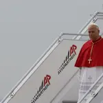 El papa León XIV aterrizó en España - EFE