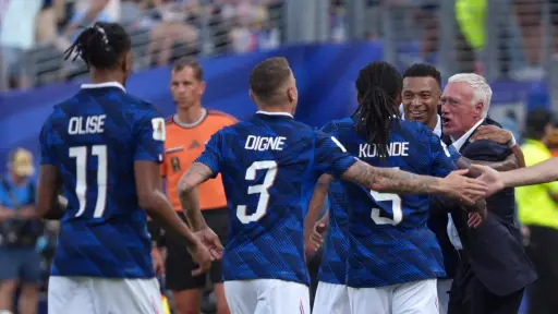 Celebración de Francia ante Suecia en el Mundial 2026 - EFE