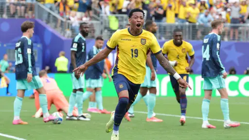 Gonzalo Plata celebra triunfo ante Alemania 