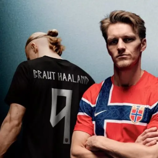 Erling Haaland y Martin Odegaard Noruega ,Redes sociales