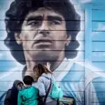 Mural de Diego Armando Maradona, en Buenos Aires, Argentina ,Agencia EFE