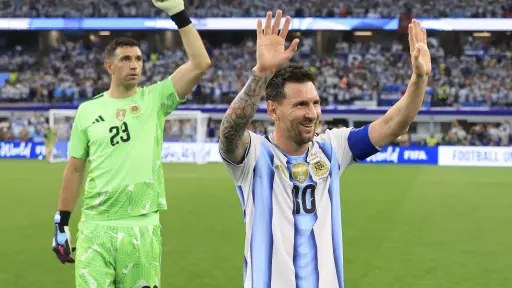 Messi tras el triunfo de Argentina ante Austria - AFA