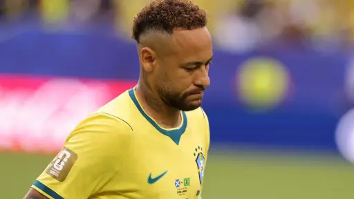Neymar volvió a jugar con Brasil. Debutó contra Escocia en el Mundial 2026. ,EFE