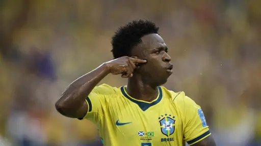 Celebración de Vinícius Júnior ante Escocia en el Mundial 2026 - EFE