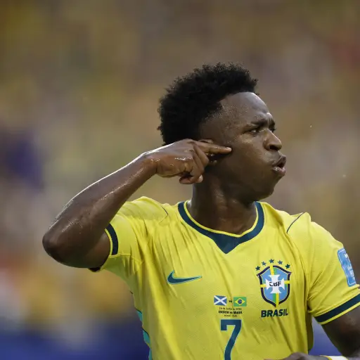 Celebración de Vinícius Júnior ante Escocia en el Mundial 2026 - EFE