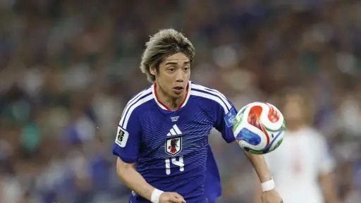Junya Ito en el partido de Japón contra Túnez ,EFE