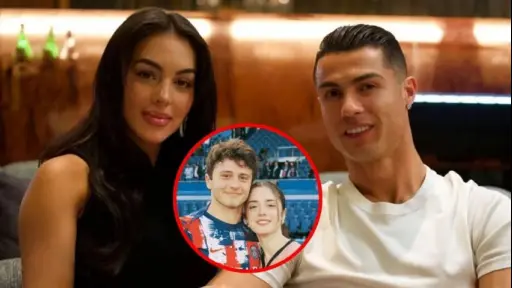 Novia de João Neves interactúa con foto de CR7 y Georgina tras versiones de conflicto. ,Redes sociales. 