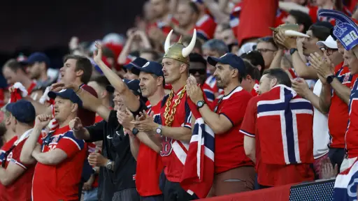 Aficionados de Noruega en el Mundial 2026. ,EFE