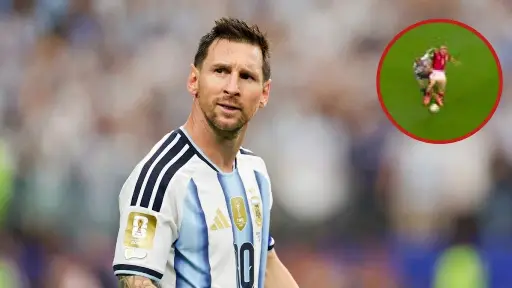 Una voz autorizada del futbol pide anular el gol de Messi. ,Redes sociales. 