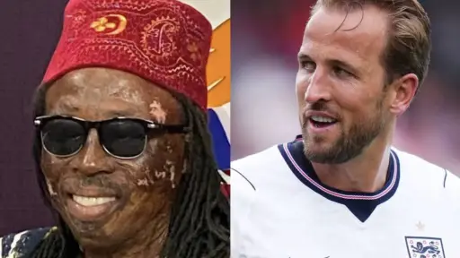 Un brujo de Ghana amenaza con usar una maldición para frenar a Harry Kane. ,Redes sociales. 