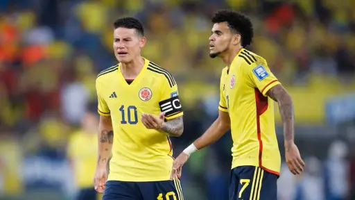En la previa del duelo ante RD Congo en el Mundial 2026, una acción legal contra James Rodríguez y Luis Díaz genera atención en Colombia. ,Redes sociales. 