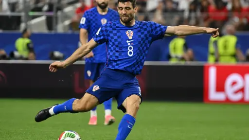 Mateo Kovacic, de Croacia, durante el partido del Mundial 2026 ante Inglaterra. ,EFE