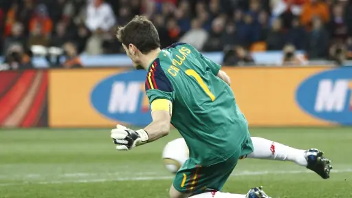 Iker Casillas en la final de Sudáfrica 2010 - Selección Española