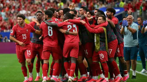 Celebración de Portugal ante Uzbekistán - EFE