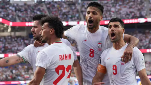 Jugadores de Irán durante un partido del Mundial 2026 ,EFE